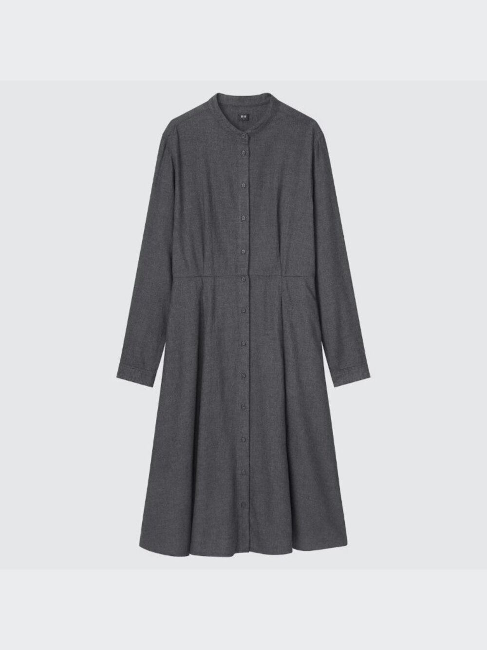 NWT Uniqlo Soft Flannel Long-Sleeve Flare Dress